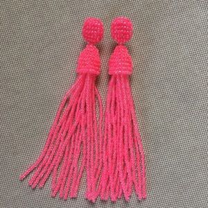 Pink Tassel Earrings